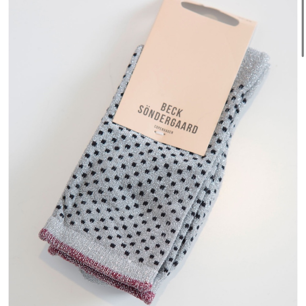 NWT Beck Sondergaard sparkle dot melange socks size 37/39